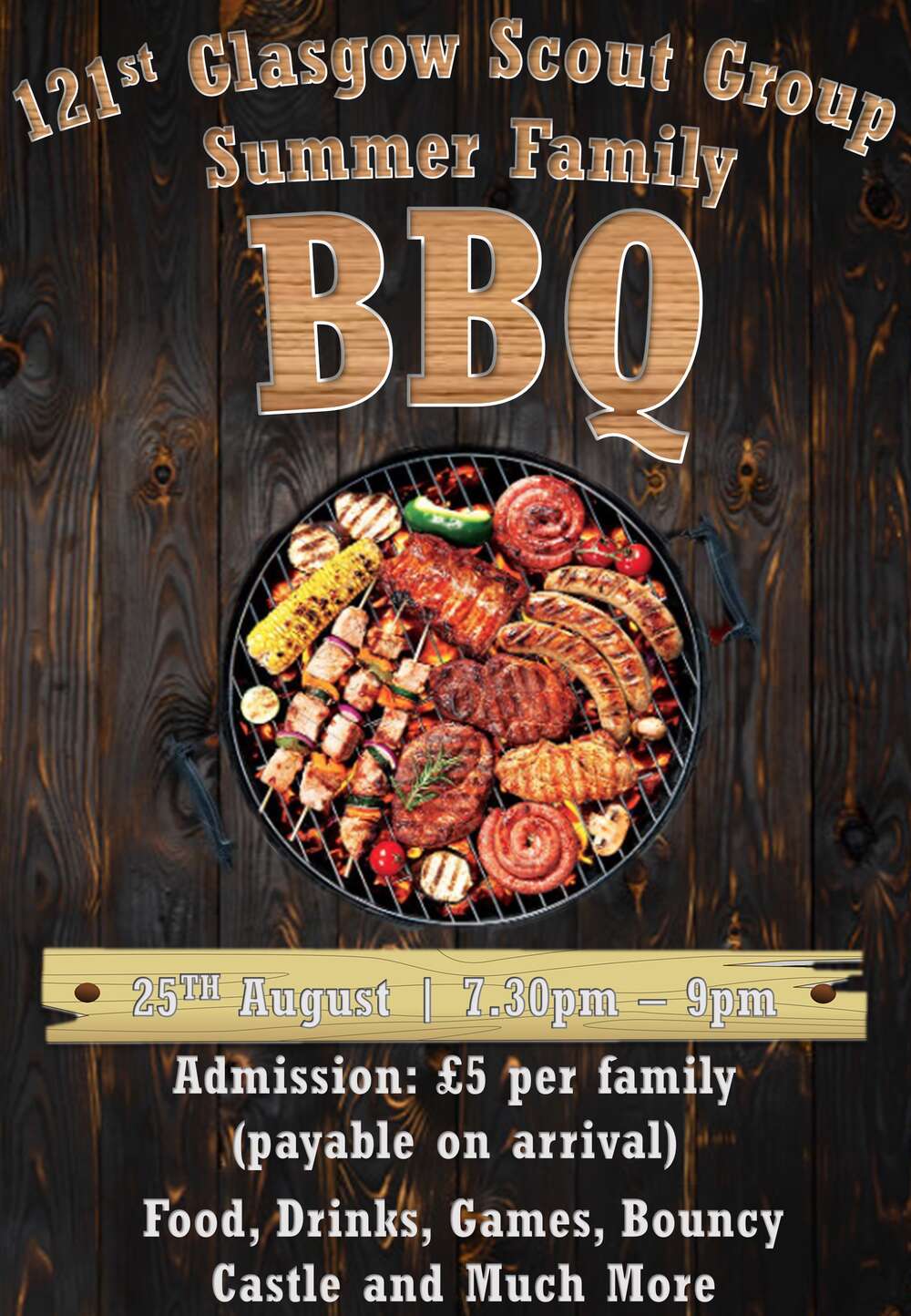 121st Glasgow Scout Group - Summer Family BBQ